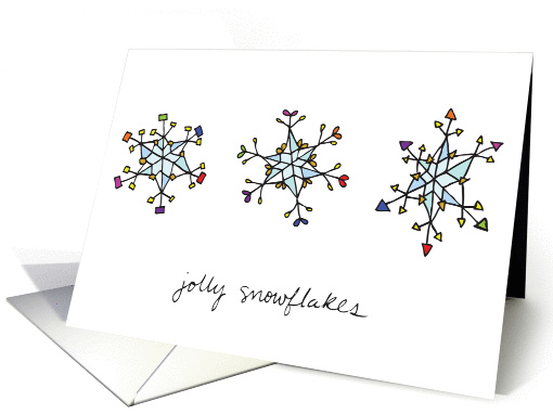 Jolly Snowflakes card (994979)