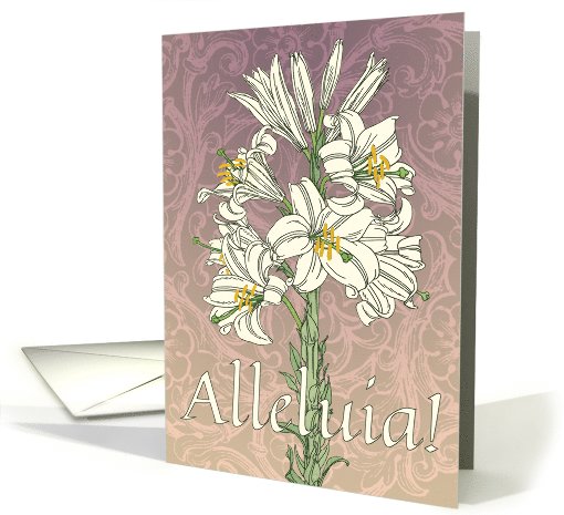 Alleluia Madonna Lily Easter card (1043233)