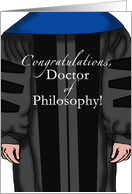 PhD Graduation Congratulations Light Skin card