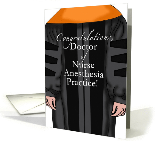 Doctor of Nurse Anesthesia Practice Congratulations Light Skin card