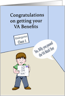 Congratulations on Getting VA Benefits - Humor card