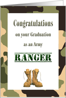 Congratulations Army Ranger card