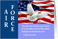 Military Air Force Thank You, MacArthur Quote Card
