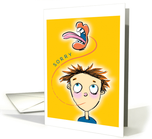 Sorry My Mouth Gets Away card (991801)
