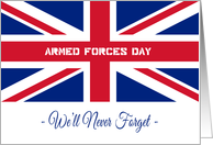 United Kingdom’s Armed Forces Day We’ll Never Forget card