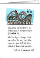 Congratulations Mother Roller Coaster Ride to Graduation Was Awesome card