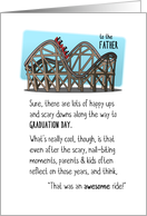 Congratulations Father Graduation Roller Coaster Ride Was Awesome card