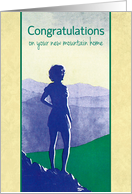 Congratulations on Your New Mountain Home, Beautiful Vista card