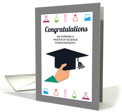 Graduation Congratulations for Master of Science inBiochemistry card