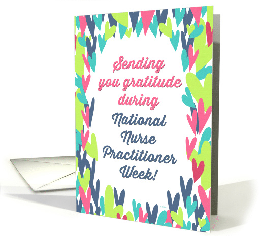 National Nurse Practitioner Week with Bright Hearts and Gratitude card