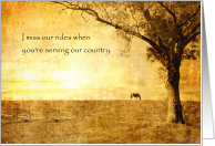Thinking of You as You Serve Our Country from Pet Horse card