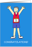 Congratulations on Running a Marathon for a Male card