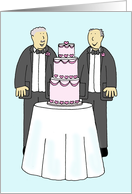Civil Union or Wedding Congratulations Older Male Couple card