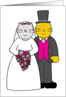Thank You for Making Our Wedding Special Bride and Groom Cats card