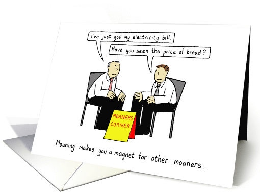 Father's Day Grumpy, Moaning Men Cartoon Humor. card (1105972)