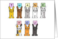 Thank You from All of Us from the Group Cartoon Cats card
