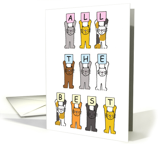 All the Best for Your Maternity Leave Cartoon Cats card (1218464)