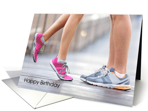 Happy Birthday Romantic Card to Running Partner card (1220080)