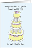 Congratulations to a Special Godson and his Wife on their Wedding Day card
