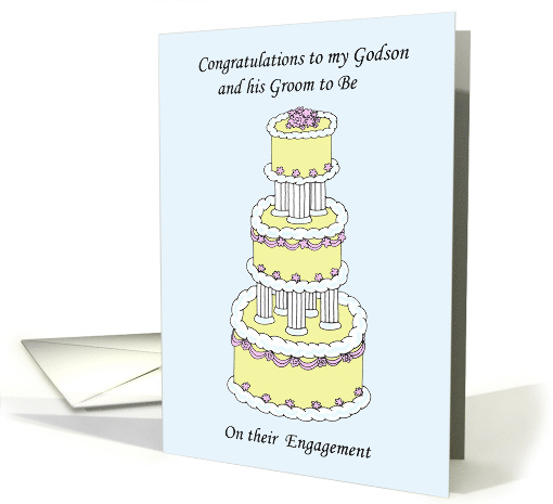 Congratulations Godson and Groom to Be on Your Engagement card