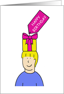 Happy Birthday to Hairstylist Hairdresser Birthday Gift Cartoon Hair card