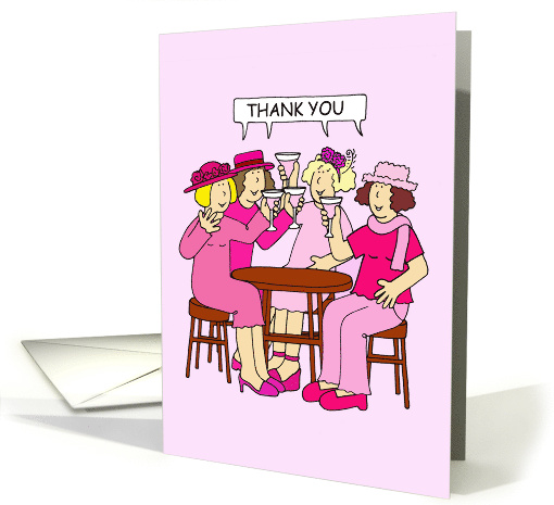 Thank You for Your Support Breast Cancer Fundraisers Fun Ladies card