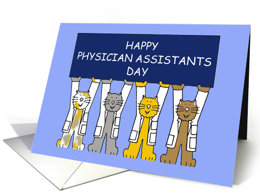 Physician Assistants Day October 6th Cartoon Cats Holding... (1405498)