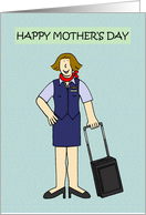 Happy Mother’s Day Flight Attendant Cabin Crew Stewardess card