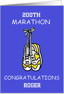Multiple Marathons Congratulations to Customize Any Name and Number card