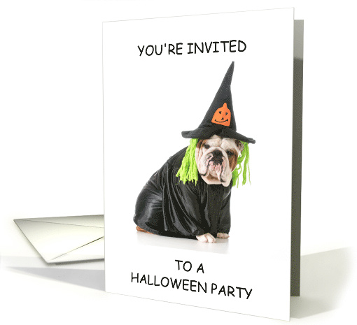 Halloween Children's Party Invitation Bulldog in a... (1447260)