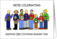National Ugly Christmas Sweater Day Invitation. card