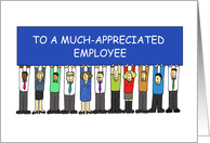 National Employee Appreciation Day March Cartoon Group of Employees card