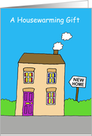 Housewarming Gift Cute Cartoon House card