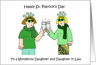 Happy St. Patrick’s Day Daughter and Daughter in Law card