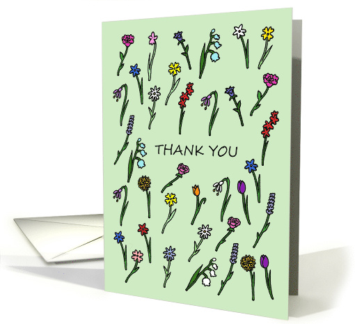 Thank you for the beautiful flowers. card (1493232)