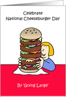 National Cheeseburger Day September 18th card