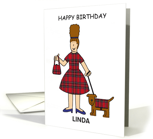 Happy Birthday Fashion Fun for Her to Personalize any Name card