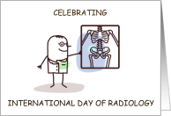 International Day of Radiology November 8th Cartoon Radiologist card