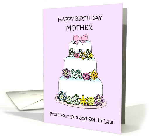 Happy Birthday Mother from Son and Son in Law card (1505682)