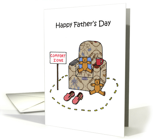 Happy Father's Day from Twins Cartoon Comfort Zone Humor card