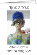 National Thrift Store Day August 17th Stylish Retro Mannequin card