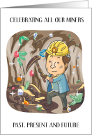 National Miners Day December 6th Illustration of a Miner card