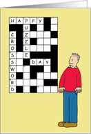 Crossword Puzzle Day December 21st Man and Giant Crossword card