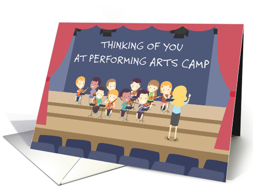 Thnking of You at Performing Arts Camp Cartoon Fun card (1573358)
