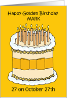 Golden Birthday 27 on the 27th to Personalize Any Name card
