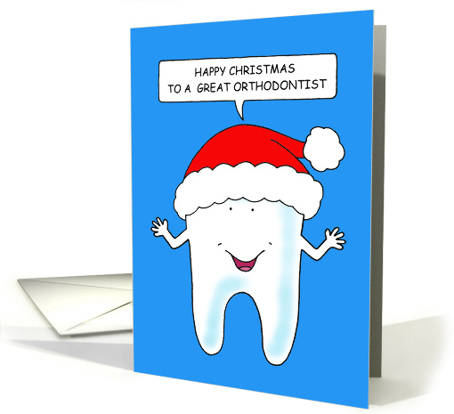 Happy Christmas to a Great Orthodontist Talking Tooth in... (1588822)