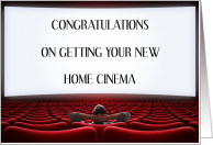 Congratulations On Getting Your New Home Cinema Theatre card
