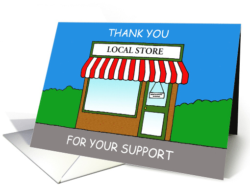 Thank you to Customers for Business Support During Covid 19 card