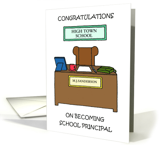Congratulations On Becoming School Principal card (1628614)