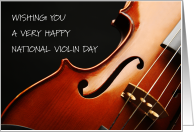 National Violin Day December 13th card